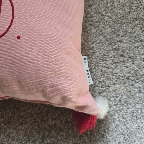 Pink 'You Are Loved' Decorative Pillow Rae Dunn - Picture 3 of 5